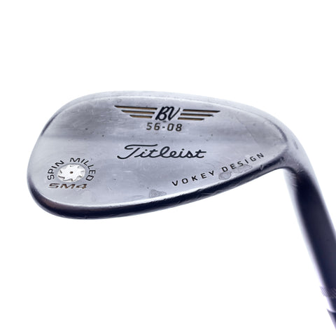 Used Titleist Vokey SM4 Chrome Sand Wedge / 56.0 Degrees / Wedge Flex