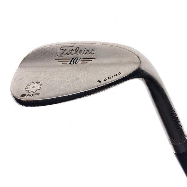 Used Titleist Vokey SM5 Gold Nickel Gap Wedge / 52.0 Degrees / Wedge Flex