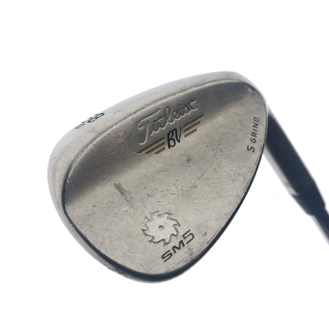 Used Titleist Vokey SM5 Gold Nickel Lob Wedge / 58.0 Degrees / Regular Flex