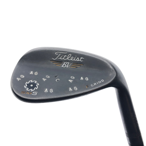 Used Titleist Vokey SM5 Raw Black Gap Wedge / 52.0 Degrees / Stiff Flex