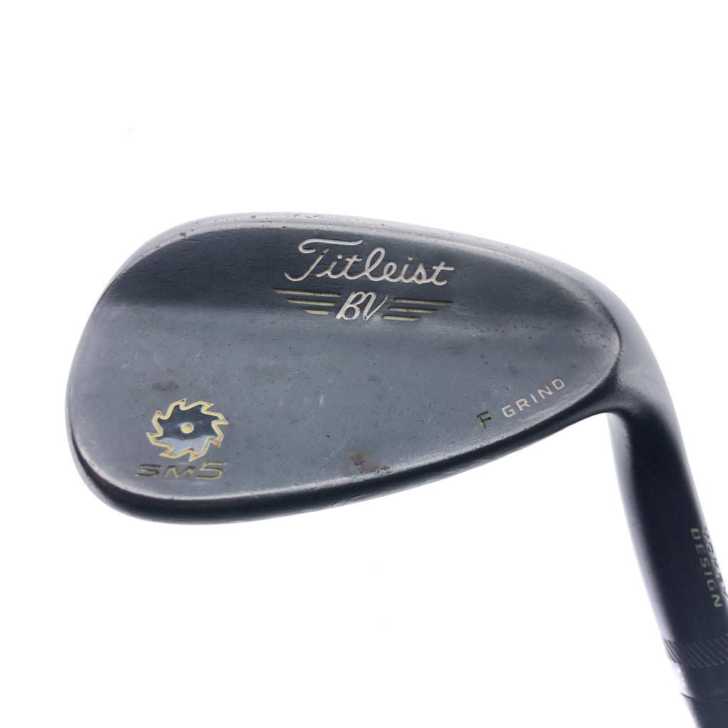 Used Titleist Vokey SM5 Raw Black Gap Wedge / 52.0 Degrees / Wedge Flex