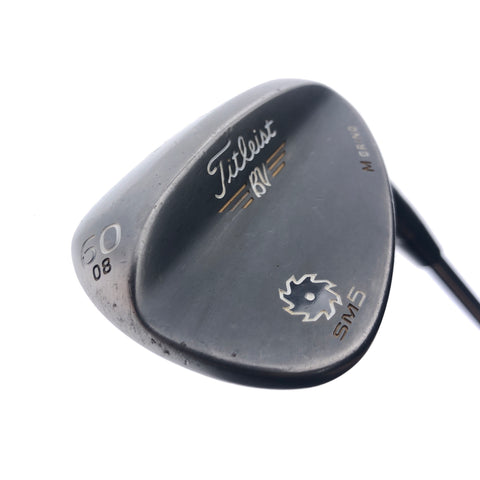 Used Titleist Vokey SM5 Raw Black Lob Wedge / 60.0 Degrees / Wedge Flex