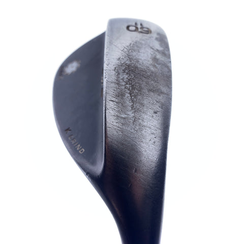 Used Titleist Vokey SM5 Raw Black Lob Wedge / 60.0 Degrees / Wedge Flex