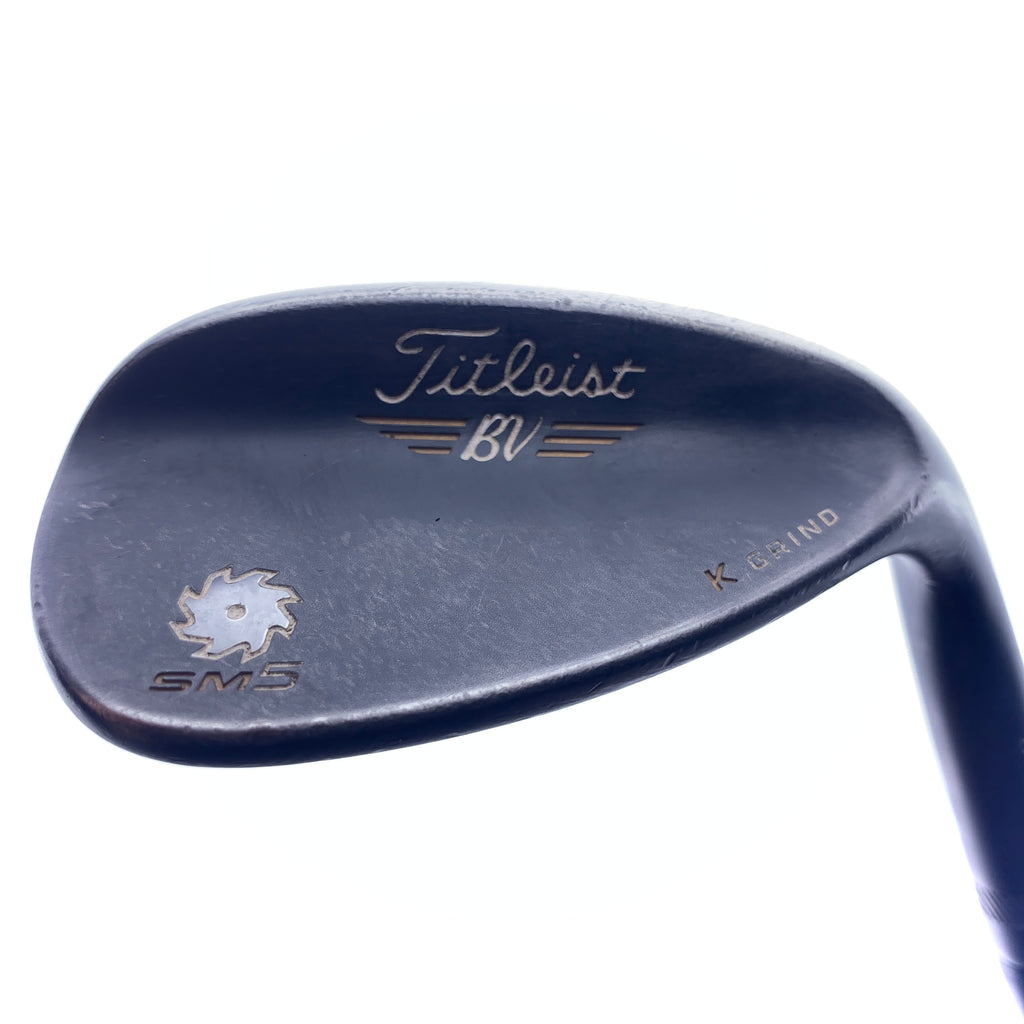 Used Titleist Vokey SM5 Raw Black Lob Wedge / 60.0 Degrees / Wedge Flex