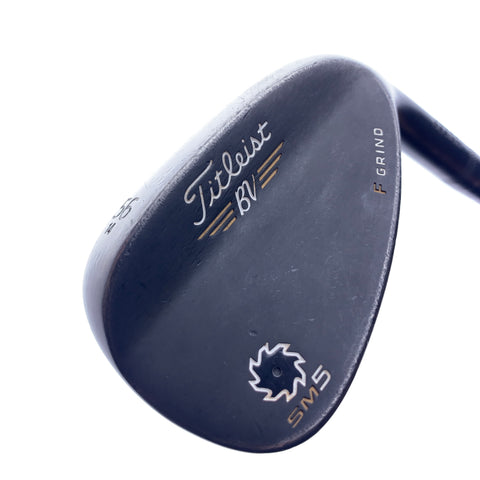 Used Titleist Vokey SM5 Raw Black Sand Wedge / 56.0 Degrees / Wedge Flex