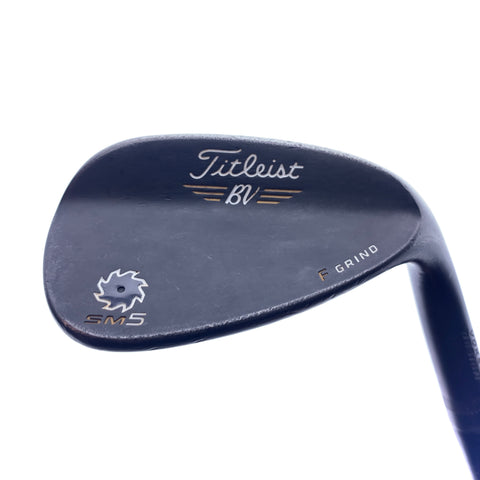 Used Titleist Vokey SM5 Raw Black Sand Wedge / 56.0 Degrees / Wedge Flex