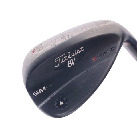 Used Titleist Vokey SM6 Jet Black Lob Wedge / 58.0 Degrees / Wedge Flex