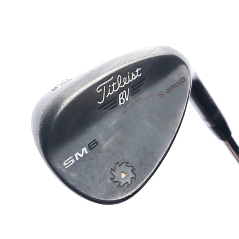 Used Titleist Vokey SM6 Jet Black Sand Wedge / 54.0 Degrees / Wedge Flex