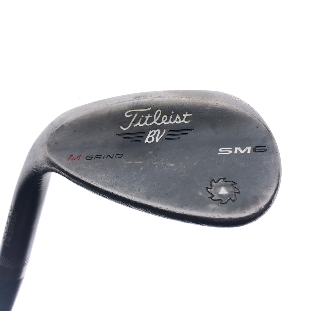 Used Titleist Vokey SM6 Jet Black Sand Wedge / 56.0 Degrees / Regular Flex / Le