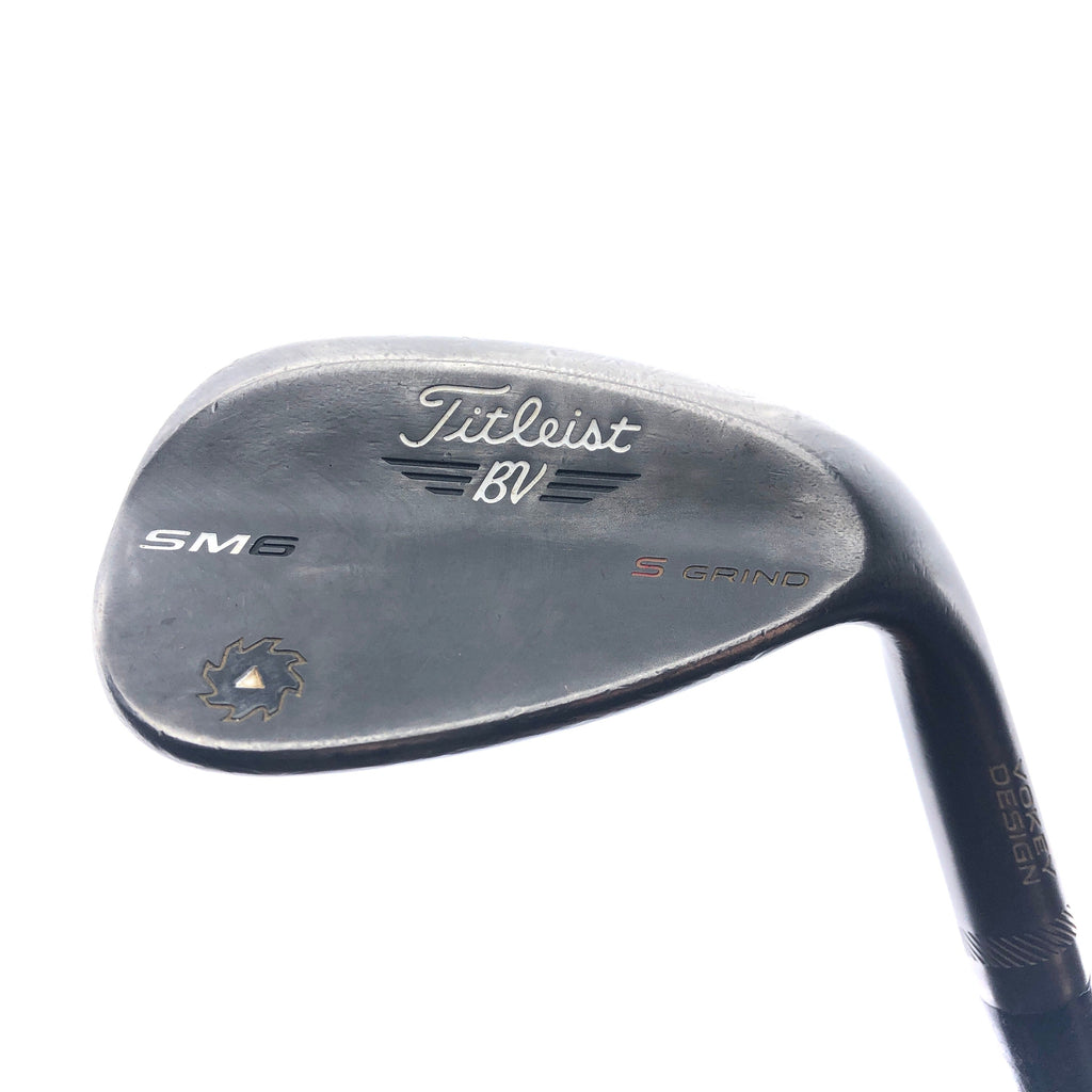 Used Titleist Vokey SM6 Jet Black Sand Wedge / 56.0 Degrees / Wedge Flex