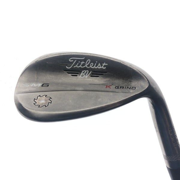 Used Titleist Vokey SM6 Steel Grey Lob Wedge / 58.0 Degrees / Wedge Flex