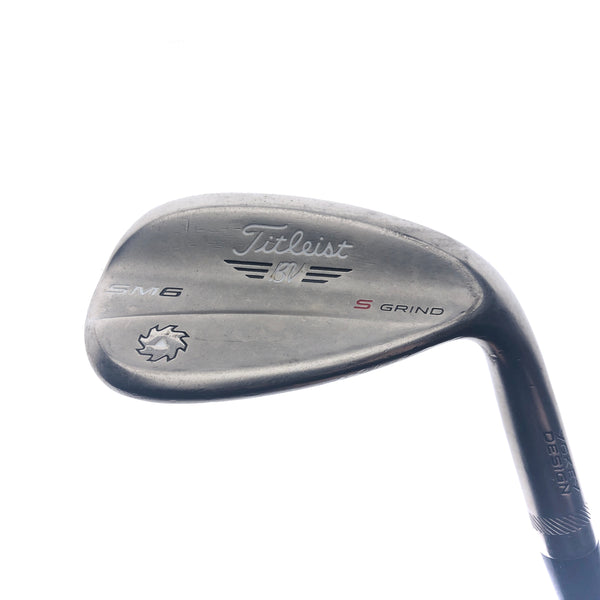 Used Titleist Vokey SM6 Steel Grey Lob Wedge / 58.0 Degrees / Wedge Flex