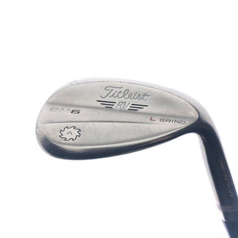 Used Titleist Vokey SM6 Steel Grey Lob Wedge / 60.0 Degrees / Wedge Flex