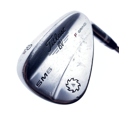 Used Titleist Vokey SM6 Tour Chrome Gap Wedge / 50.0 Degrees / Wedge Flex