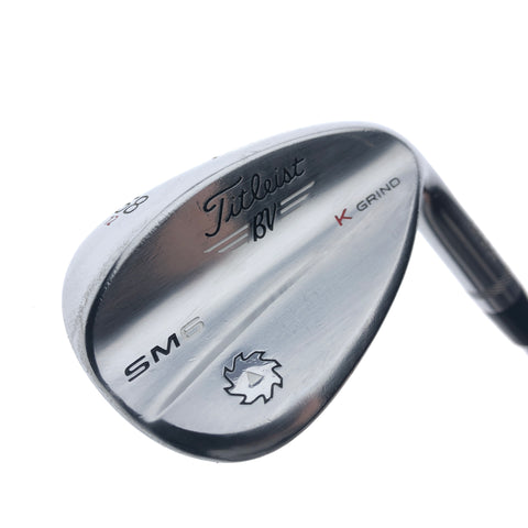Used Titleist Vokey SM6 Tour Chrome Lob Wedge / 58.0 Degrees / Wedge Flex