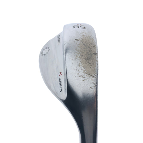 Used Titleist Vokey SM6 Tour Chrome Lob Wedge / 58.0 Degrees / Wedge Flex