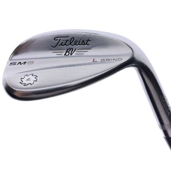 Used Titleist Vokey SM6 Tour Chrome Lob Wedge / 58.0 Degrees / Wedge Flex
