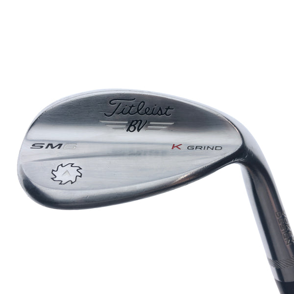 Used Titleist Vokey SM6 Tour Chrome Lob Wedge / 58.0 Degrees / Wedge Flex