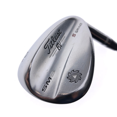Used Titleist Vokey SM6 Tour Chrome Lob Wedge / 60.0 Degrees / Wedge Flex