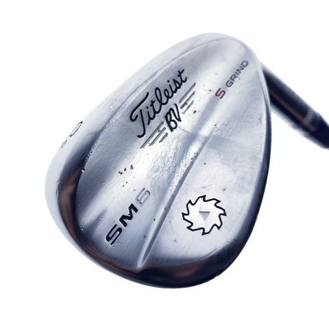 Used Titleist Vokey SM6 Tour Chrome Lob Wedge / 60.0 Degrees / Wedge Flex