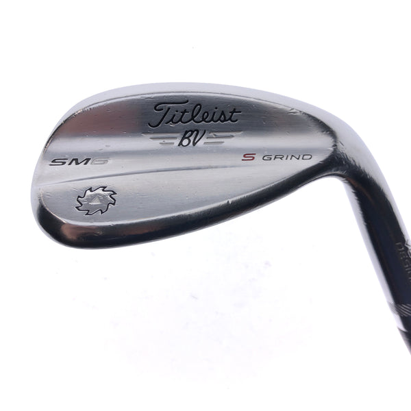 Used Titleist Vokey SM6 Tour Chrome Lob Wedge / 60.0 Degrees / Wedge Flex
