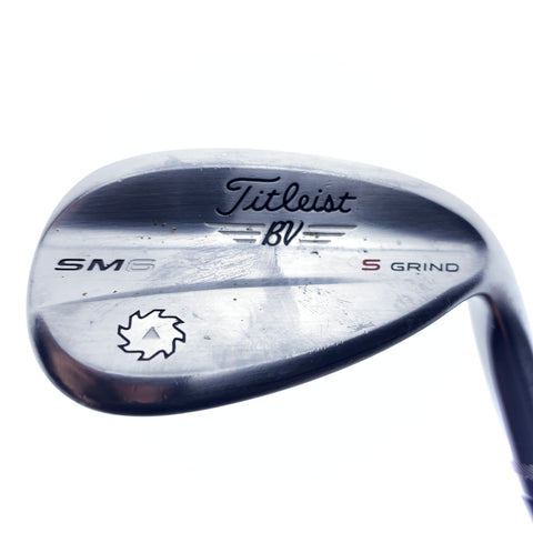 Used Titleist Vokey SM6 Tour Chrome Lob Wedge / 60.0 Degrees / Wedge Flex