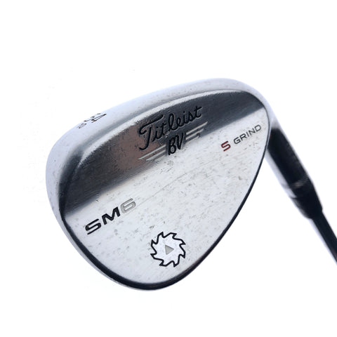 Used Titleist Vokey SM6 Tour Chrome Sand Wedge / 54.0 Degrees / Wedge Flex