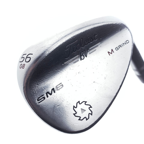 Used Titleist Vokey SM6 Tour Chrome Sand Wedge / 56.0 Degrees / Wedge Flex