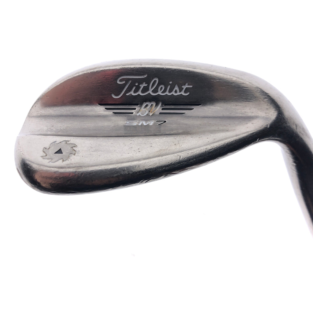 Used Titleist Vokey SM7 Brushed Steel Lob Wedge / 58.0 Degrees / Wedge Flex