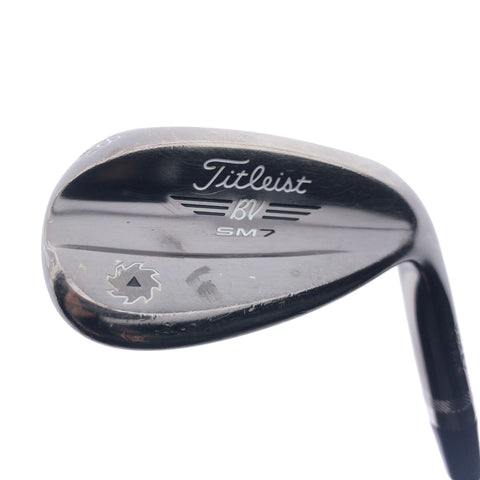Used Titleist Vokey SM7 Brushed Steel Lob Wedge / 58.0 Degrees / Wedge Flex