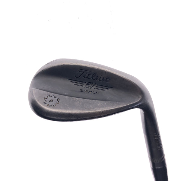 Used Titleist Vokey SM7 Jet Black Lob Wedge / 58.0 Degrees / Wedge Flex