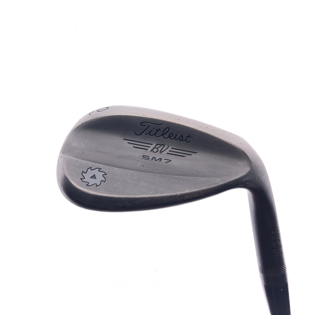 Used Titleist Vokey SM7 Jet Black Lob Wedge / 60.0 Degrees / Wedge Flex