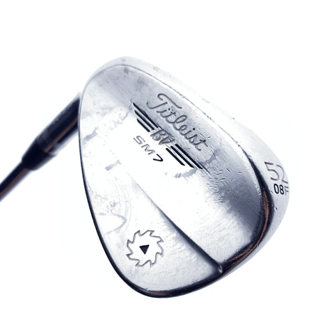 Used Titleist Vokey SM7 Tour Chrome Gap Wedge/52 Degrees/Wedge Flex/Left-Handed