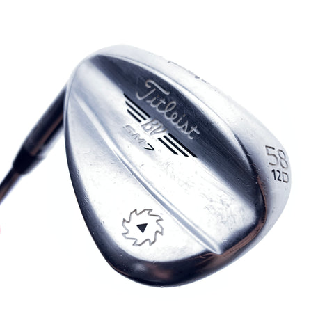 Used Titleist Vokey SM7 Tour Chrome Lob Wedge/58.0 Degrees/Wedge Flex/Left-Hand