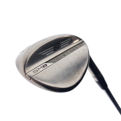 Used Titleist Vokey SM8 Brushed Steel Lob Wedge / 58.0 Degrees / Stiff Flex