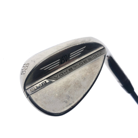 Used Titleist Vokey SM8 Brushed Steel Lob Wedge / 58.0 Degrees / Stiff Flex