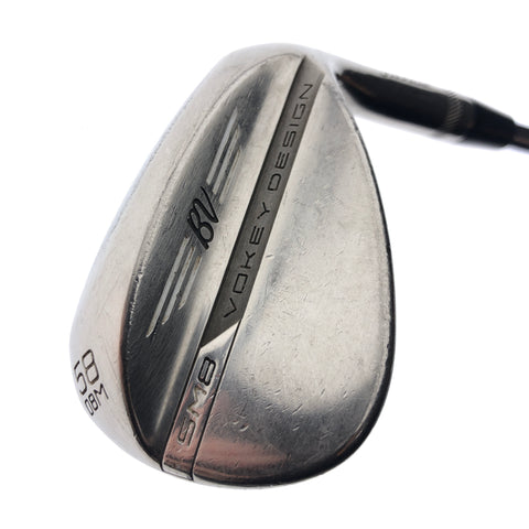 Used Titleist Vokey SM8 Brushed Steel Lob Wedge / 58.0 Degrees / Wedge Flex