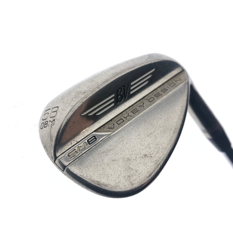 Used Titleist Vokey SM8 Brushed Steel Lob Wedge / 58.0 Degrees / Wedge Flex