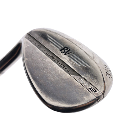 Used Titleist Vokey SM8 Brushed Steel Lob Wedge / 58.0 Degrees / Wedge Flex / L