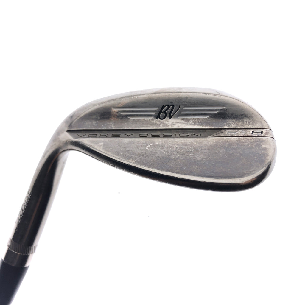 Used Titleist Vokey SM8 Brushed Steel Lob Wedge / 58.0 Degrees / Wedge Flex / L