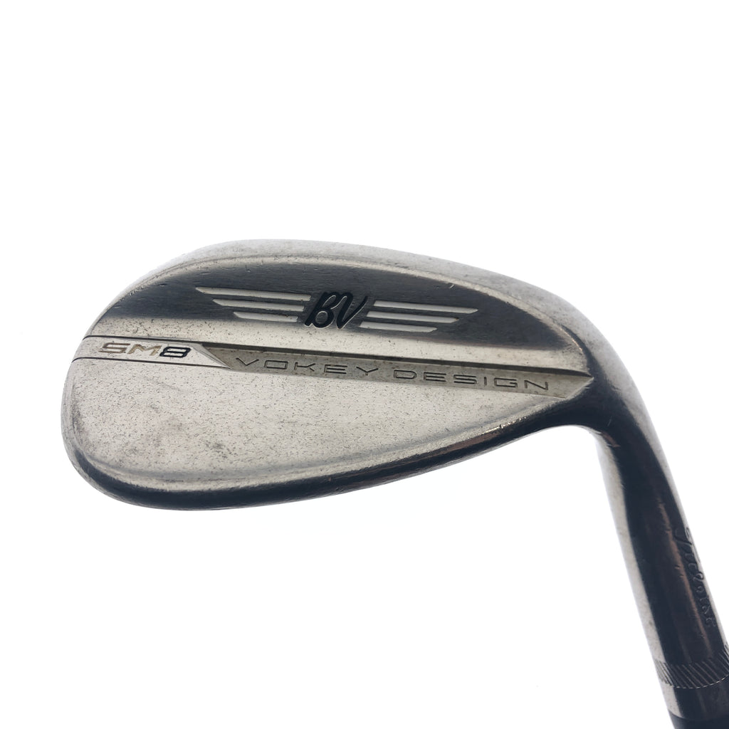 Used Titleist Vokey SM8 Brushed Steel Lob Wedge / 58.0 Degrees / Wedge Flex
