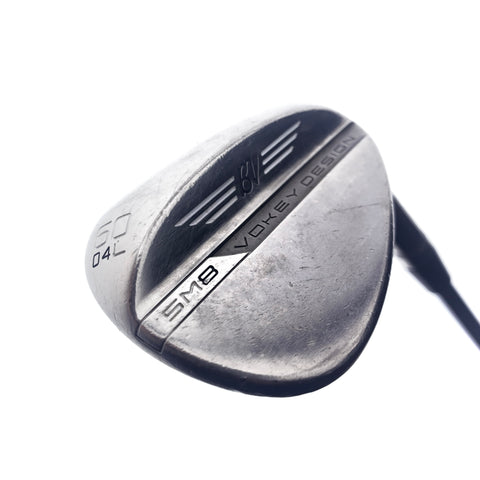 Used Titleist Vokey SM8 Brushed Steel Lob Wedge / 60.0 Degrees / Stiff Flex