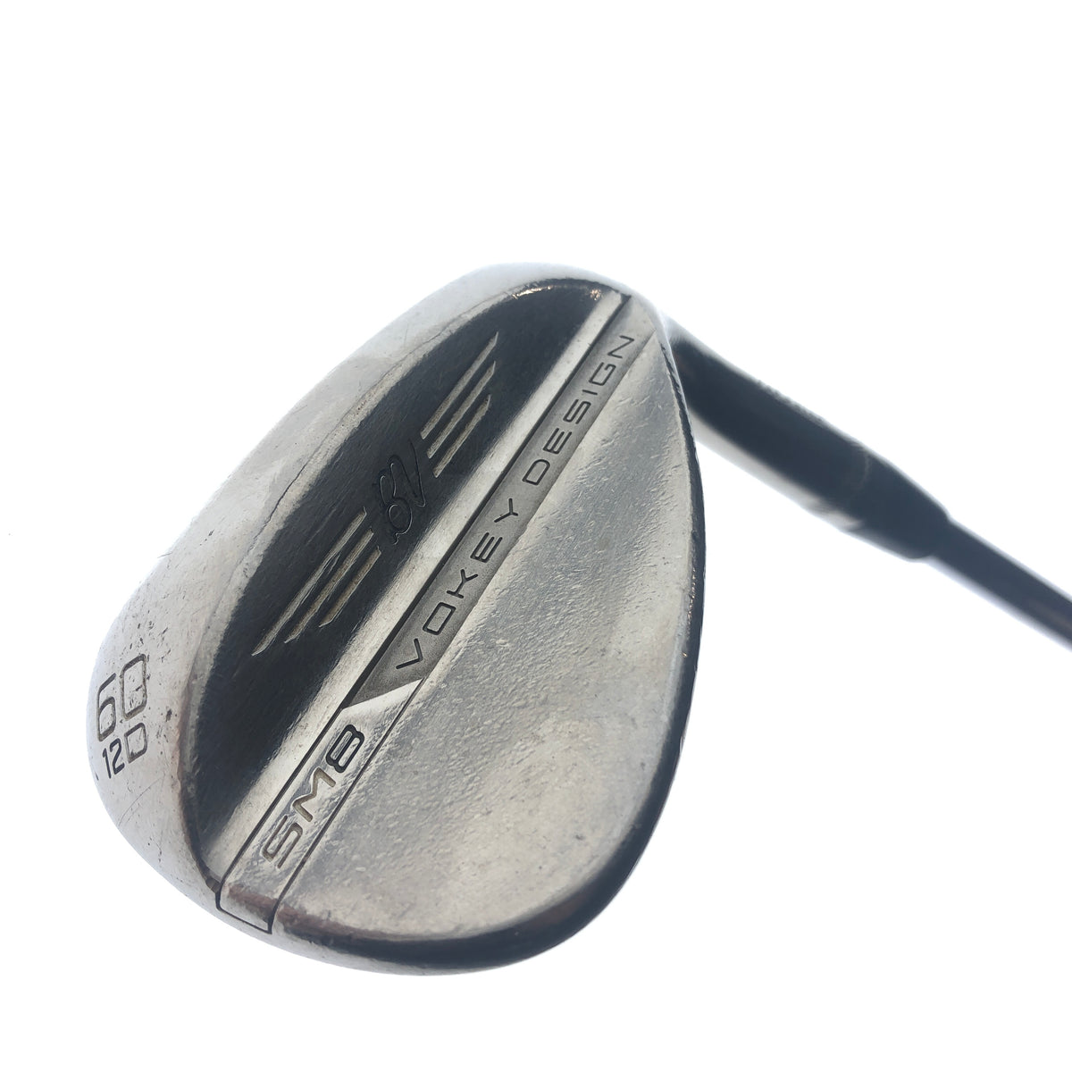 Used Titleist Vokey SM8 Brushed Steel Lob Wedge / 60.0 Degrees / Wedge Flex
