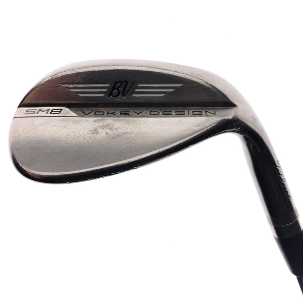 Used Titleist Vokey SM8 Brushed Steel Sand Wedge / 56.0 Degrees / Wedge Flex