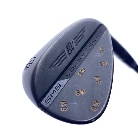 Used Titleist Vokey SM8 Jet Black Gap Wedge / 50.0 Degrees / Stiff Flex