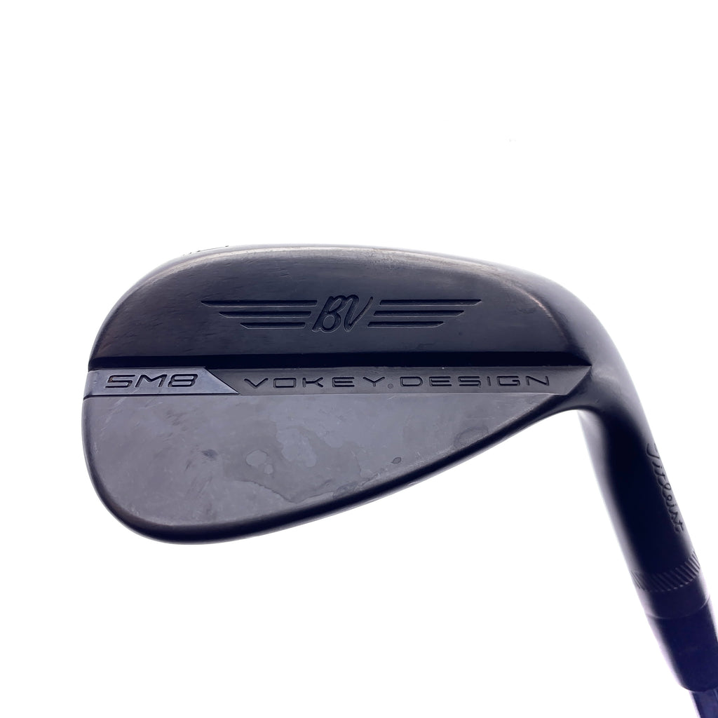 Used Titleist Vokey SM8 Jet Black Gap Wedge / 50.0 Degrees / Stiff Flex