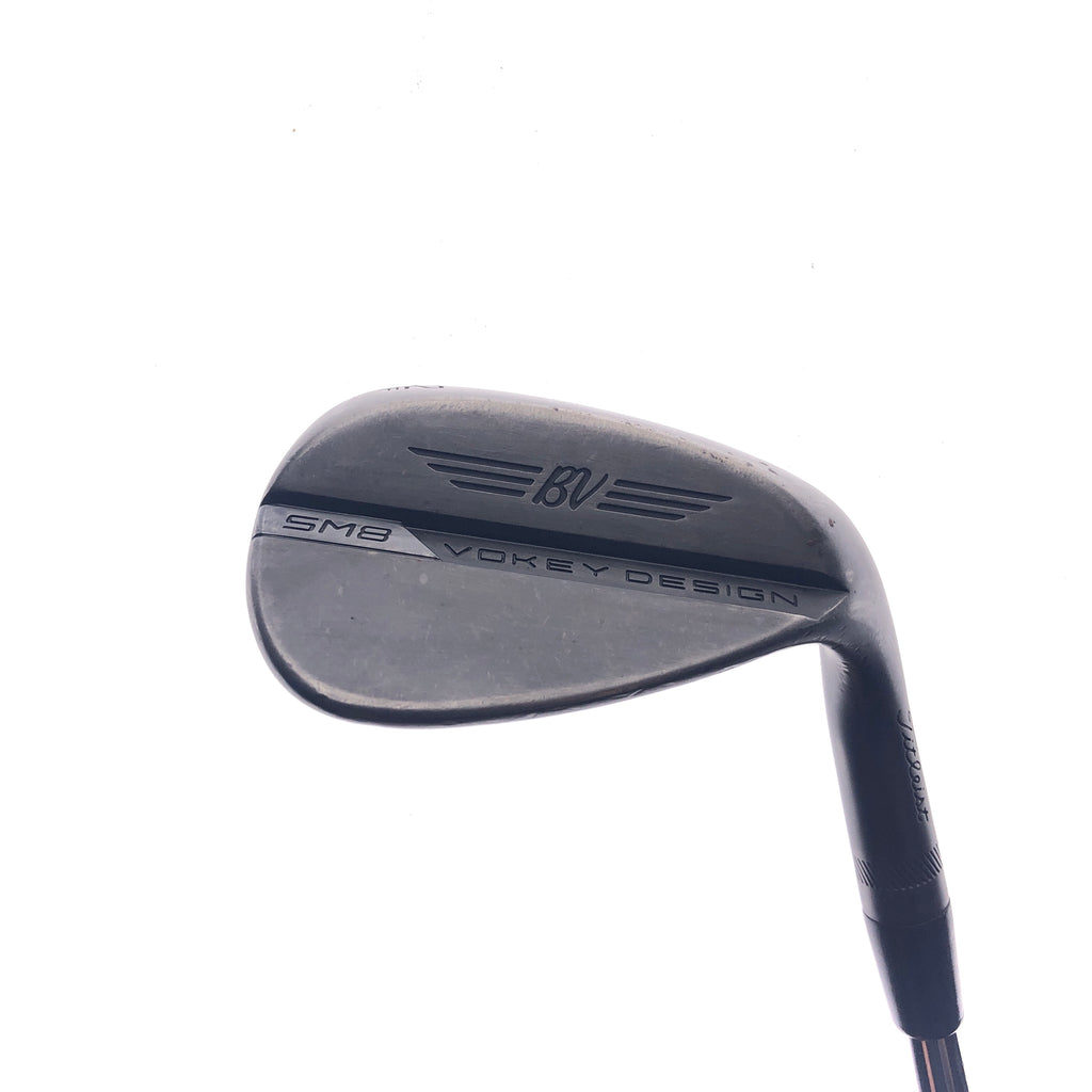 Used Titleist Vokey SM8 Jet Black Gap Wedge / 52.0 Degrees / Wedge Flex