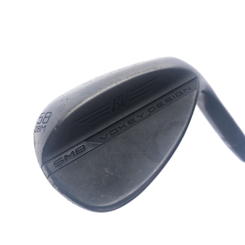 Used Titleist Vokey SM8 Jet Black Lob Wedge / 58.0 Degrees / Wedge Flex
