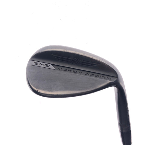 Used Titleist Vokey SM8 Jet Black Lob Wedge / 60.0 Degrees / Stiff Flex