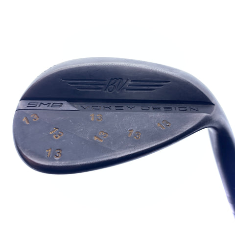 Used Titleist Vokey SM8 Jet Black Sand Wedge / 56.0 Degrees / Stiff Flex